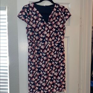 Banana Republic Navy Floral Mini Dress